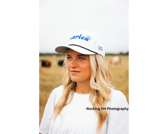'merica - blue - Classic rope cap