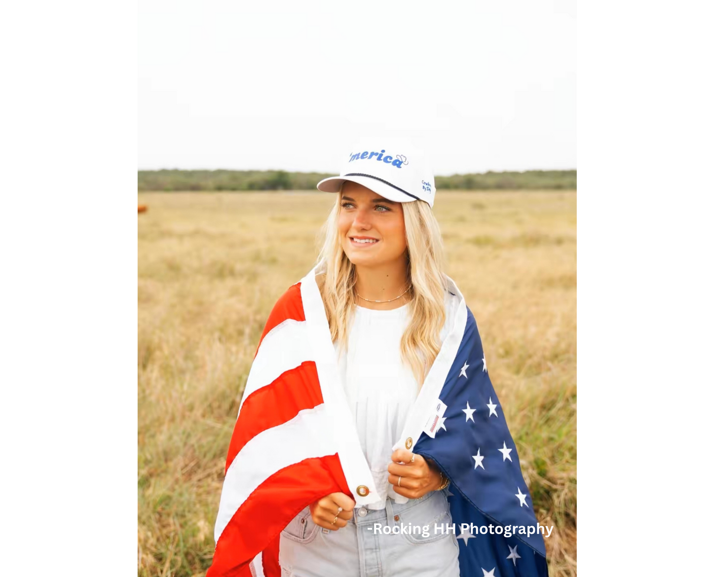 'merica - blue - Classic rope cap