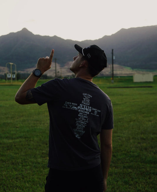 Ranch Raised Cross Tee Unisex organic cotton t-shirt
